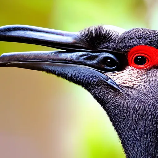 Prompt: cassowary thick beak hd nature photography