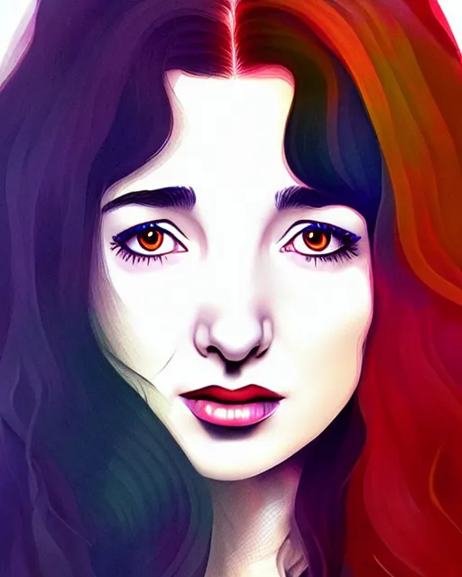 Image similar to richly detailed color illustration young kate bush illustrated by artgerm and mina petrovic and timothy kong and marina federovna. 3 - d shadowing