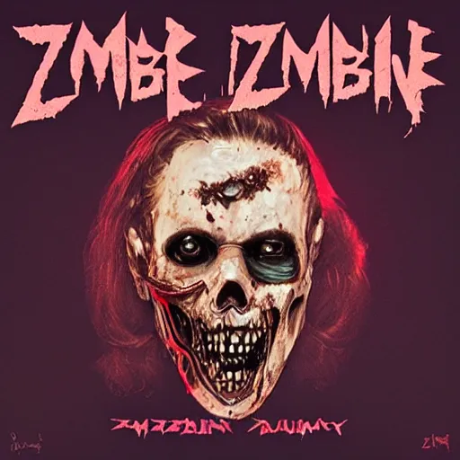 Prompt: zombie dom album art