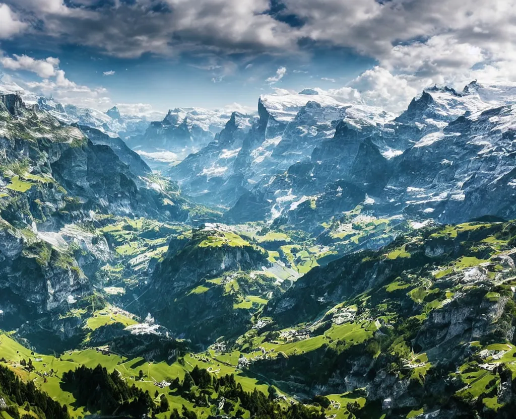 Image similar to Amazing Switzerland Landscape that are out of this world 8k