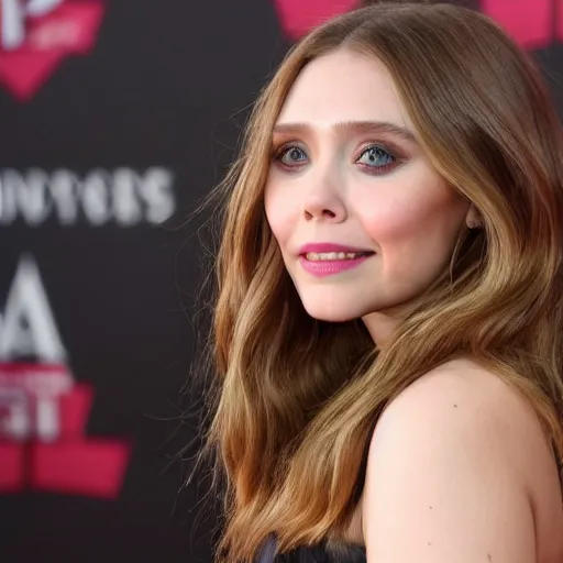 Image similar to portrait of elizabeth olsen walking on the red carpet, trending on artisan, 4 k quality