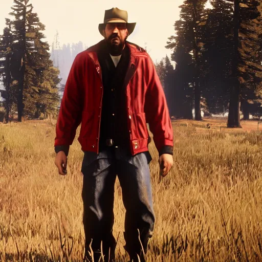 Image similar to Niko Bellic in Red Dead Redemption 2