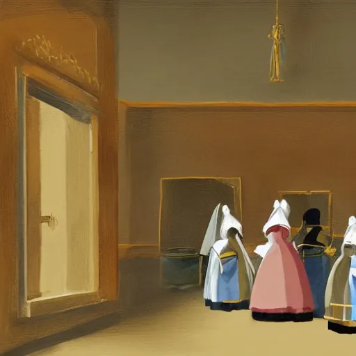 Prompt: las meninas as an adobe flash animation