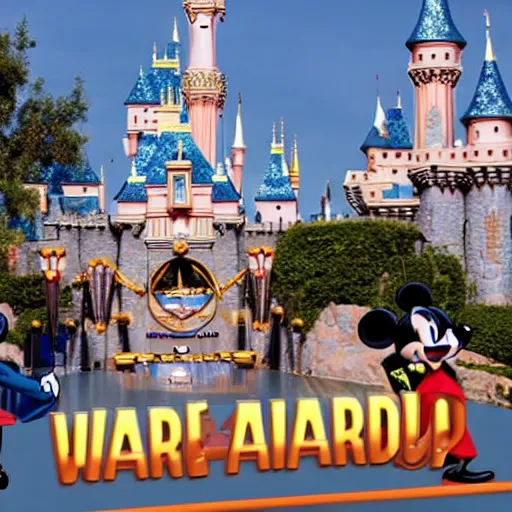 Image similar to Disneyland war footage