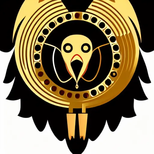 Image similar to Portrait of eagle, steampunk, gold, colorful, illustration, highly detailed, simple, smooth and clean vector curves, no jagged lines, vector art , smooth