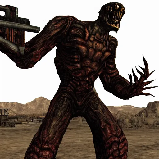 Image similar to a monster from fallout new vegas