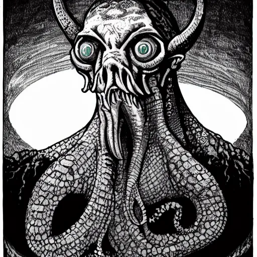 Image similar to monster lovecraft