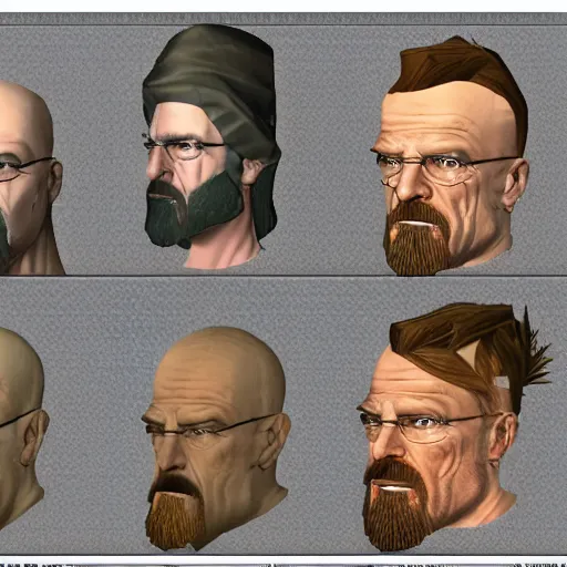 Prompt: walter white in everquest art style