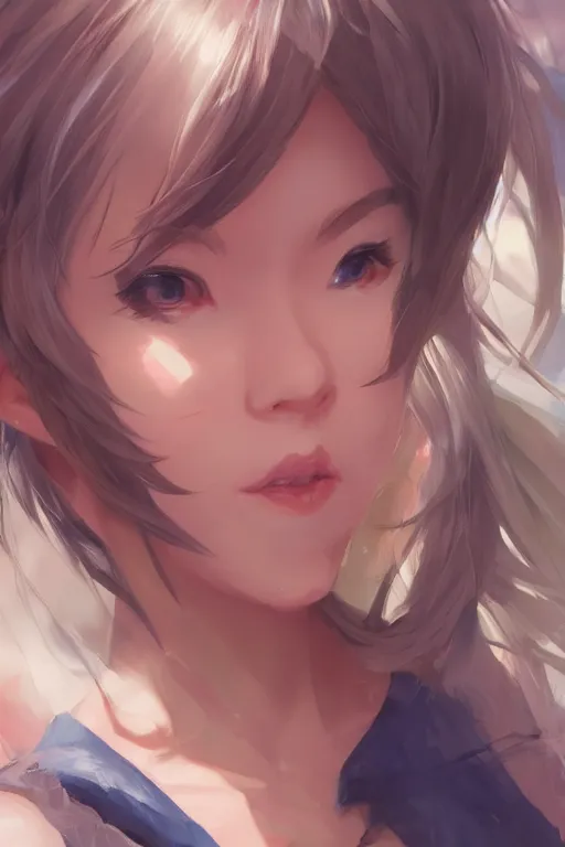 Prompt: a vtuber portrait of selen tatsuki, by stanley artgerm lau, wlop, rossdraws, james jean, andrei riabovitchev, marc simonetti, and sakimichan, trending on artstation