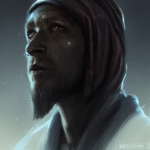 Image similar to portrait of a man by greg rutkowski, jedi knight, hybrid between human and twi'lek, wearing black wool cap and jedi robes, star wars expanded universe, he is about 3 0 years old, highly detailed portrait, digital painting, artstation, concept art, smooth, sharp foccus ilustration, artstation hq