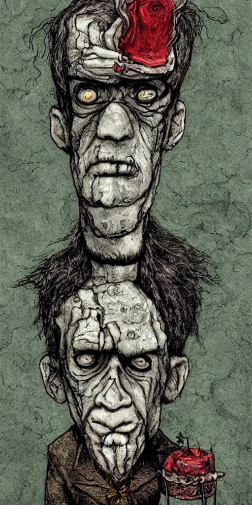 Image similar to frankenstein by alexander jansson