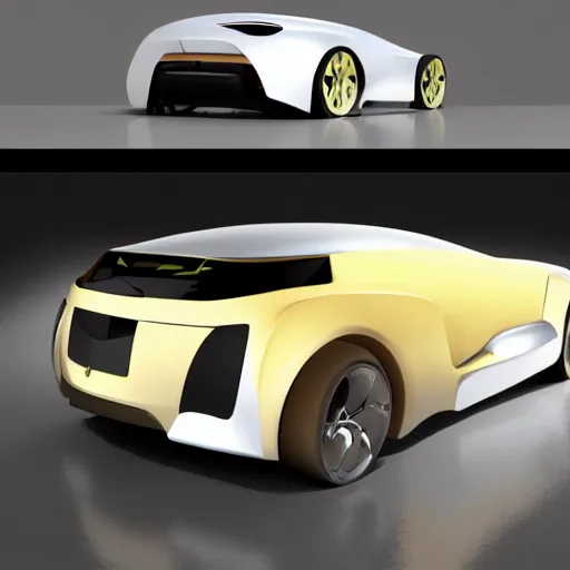 Prompt: The ugliest car in the world, worst auto design, poorly built car, CAD rendering, studio lighting, 8k trending, industrial rendering