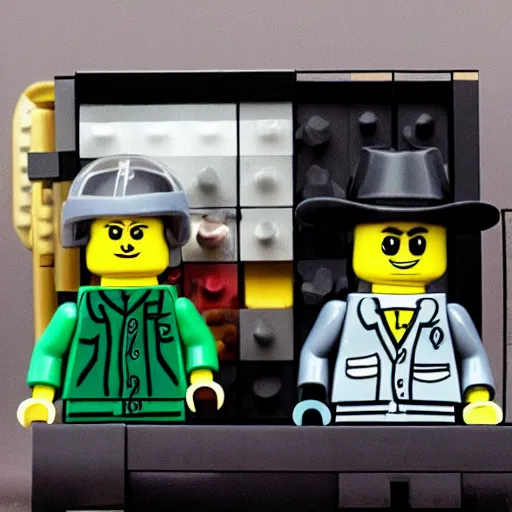 Image similar to a breaking bad lego set