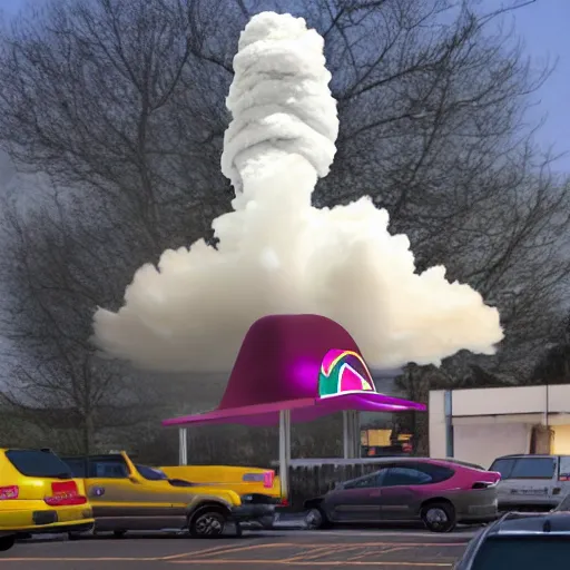 Image similar to taco bell mushroom cloud