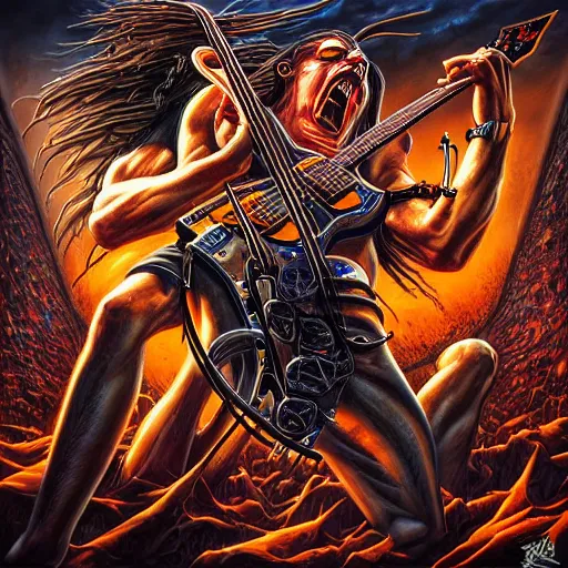 Image similar to thrash metal album cover in the style of stefan kostic, realistic, sharp focus, 8k high definition, insanely detailed, intricate, elegant, art by stanley lau and artgerm