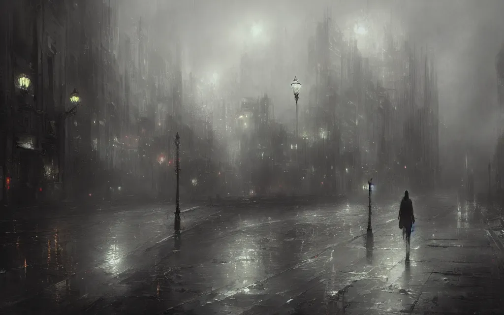 Prompt: city of sad shadows, digital art by chris cold, highly detailed, hd wallpaper