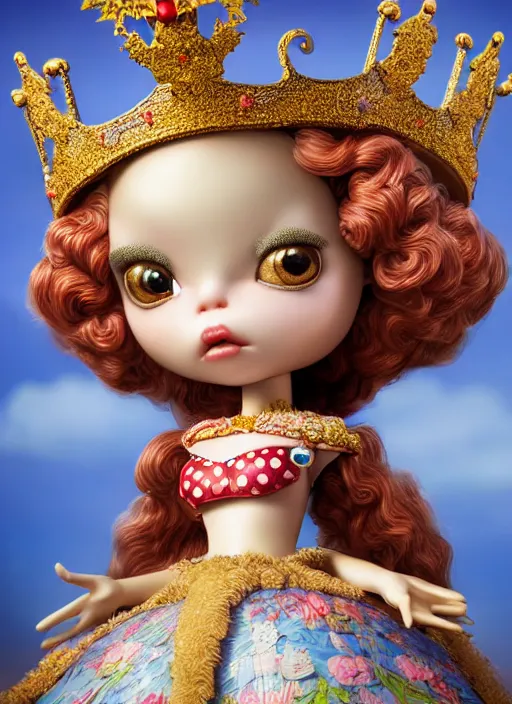 Image similar to highly detailed closeup, profile portrait of a tin toy fairytale princess wearing a crown, bikini, unreal engine, nicoletta ceccoli, mark ryden, earl norem, lostfish, global illumination, detailed and intricate environment