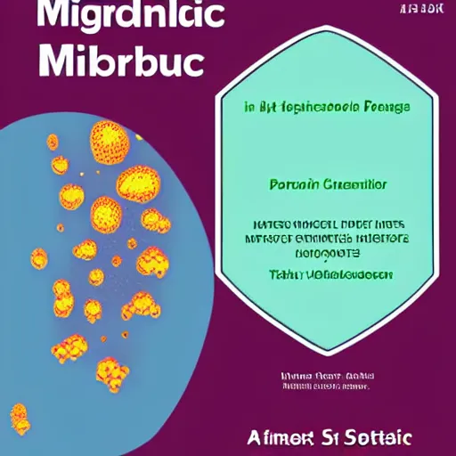 Prompt: microbiology book cover