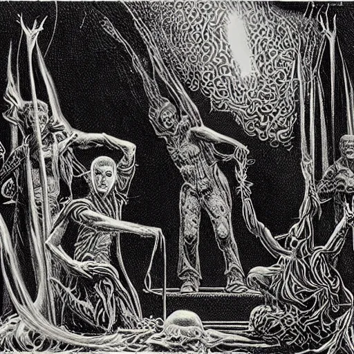 Image similar to A young mage in an invocation ritual, realistic, sharp focus, 8k high definition, insanely detailed, intricate, elegant, art by Virgil Finlay