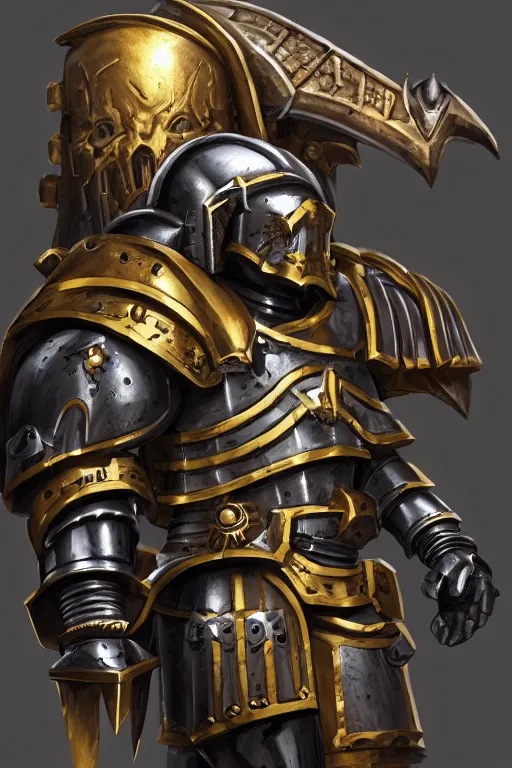 Image similar to armor portrait heros warhammer 4 0 k horus heresy fanart - the primarchs emperor by johannes helgeson animated with vfx concept artist & illustrator global illumination ray tracing hdr fanart arstation zbrush central hardmesh 8 k octane renderer comics stylized