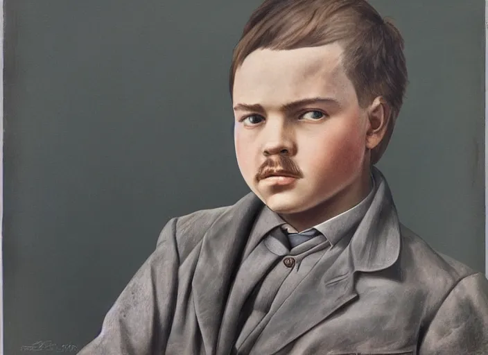 Prompt: hyper detailed portrait of young lenin by richard avedon, color, dslr