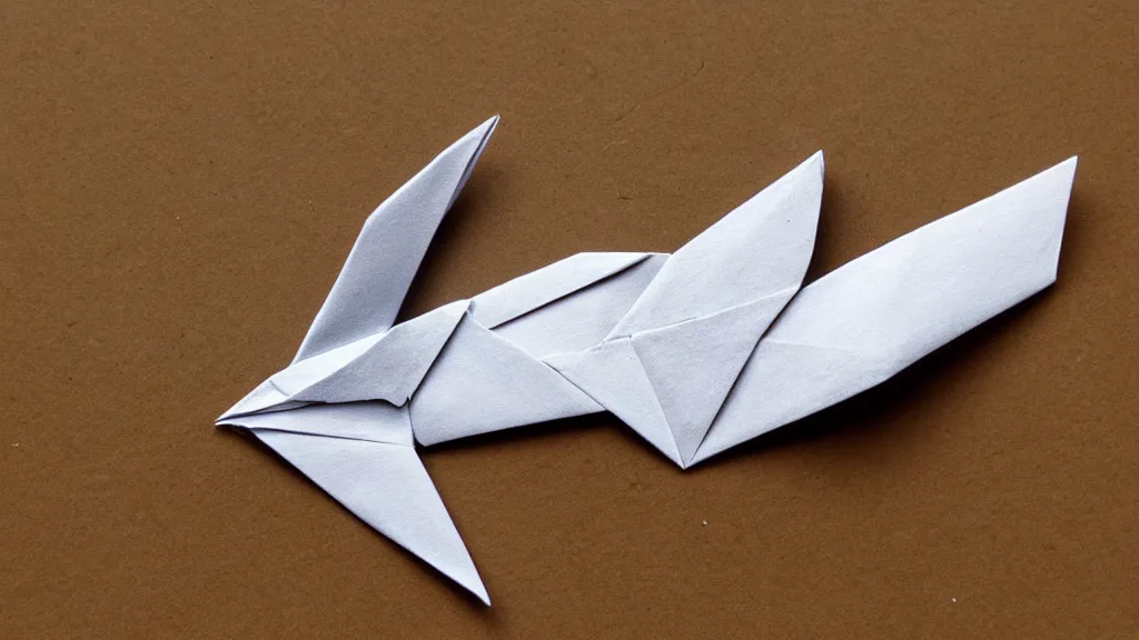 Prompt: an Origami of a bird