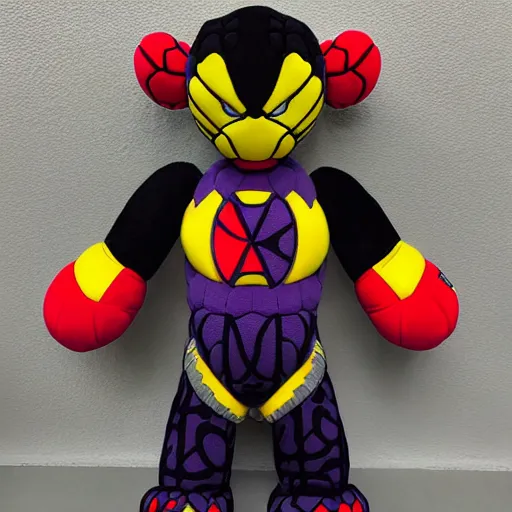 Image similar to marvel kaws blank panther plush toy