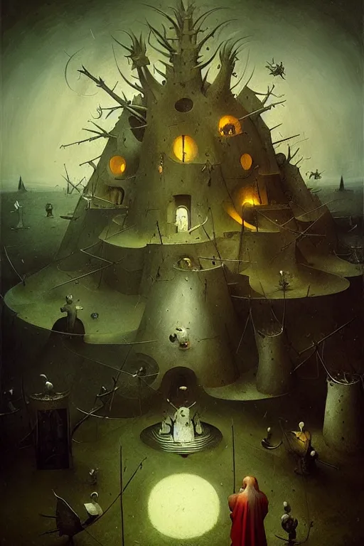 Prompt: hieronymus bosch, greg rutkowski, anna podedworna, painting of the torment nexus