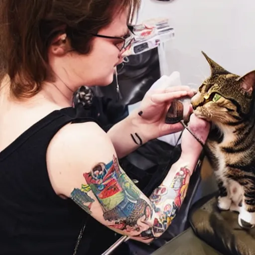 photo of someone tattooing their cat Stable Diffusion OpenArt
