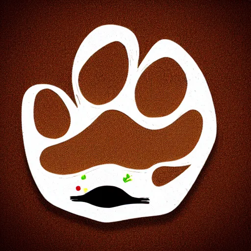 Image similar to Professional logo. Cat paw holding with a coin. Abstract, Pictorial.