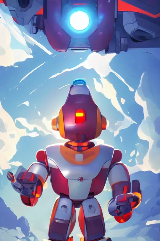 Image similar to metabots medabots medarotto medarot robot minimalist comics, behance hd by jesper ejsing, by rhads, makoto shinkai and lois van baarle, ilya kuvshinov, rossdraws global illumination ray tracing hdr radiating a glowing aura