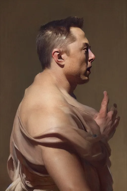 Image similar to beautiful oil matte portrait painting, elon musk as the god emperor of ancient rome, art by anders zorn, wonderful masterpiece highly detailed, beautiful cinematic light deep focus, elegant, digital painting, smooth, sharp focus, golden ratio, dramatic illumination, ultra realistic, 8 k, art by artemisia lomi gentileschi and caravaggio