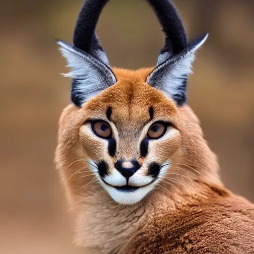 Image similar to portrait photo of cute fluffy caracal, with cowboy hat, highly detailed, high resolution, cosplay photo, stunning, bokeh soft, 1 0 0 mm, trending on instagram, by professional photographer, soldier clothing, shot with a canon, low saturation