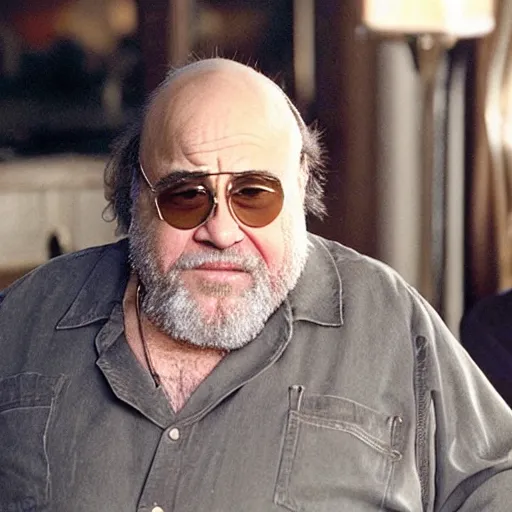 Image similar to the dude from the big lebowski played by danny devito