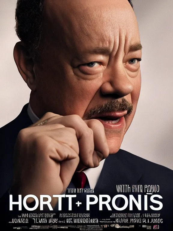 Prompt: biopic movie poster featuring a proud Tom Hanks as Martin Luther King, realistic, dramatic, studio lighting, 8k, realistic, ultrarealistic, IMDB top 5,