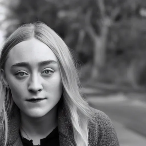 Image similar to a true-to-life portrait of Saoirse Ronan