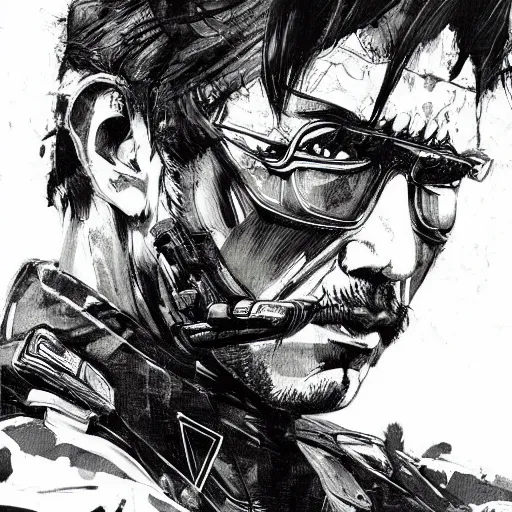 Image similar to portrait of a super trooper cop, concept art, sumi - e style, intricate linework, artstation, trending, highly detailed, smooth, focus, art by yoji shinkawa,