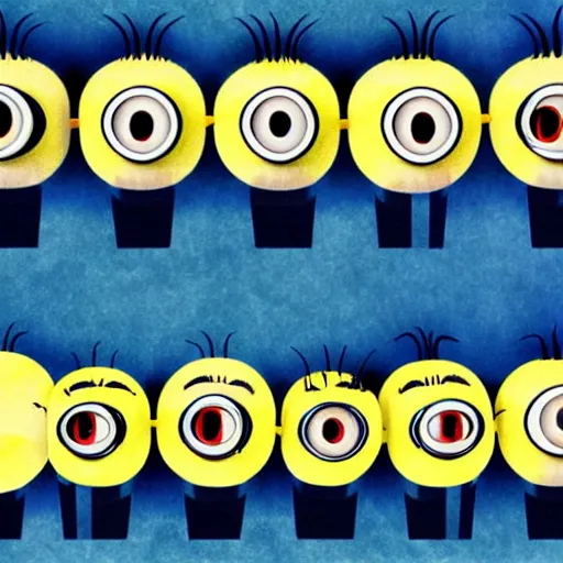 Image similar to x - ray of minions