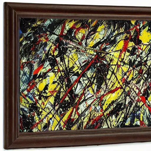 Prompt: a abstract painting quarrel lovers by jackson pollock