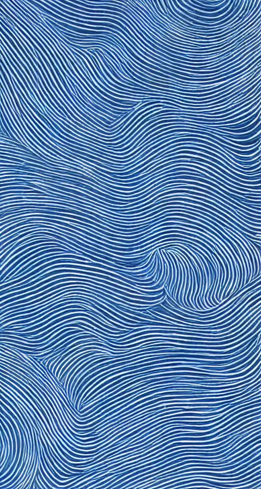 Image similar to a dark blue background with wavy shapes, a minimalist painting by tim biskup, featured on dribble, minimalism, wallpaper, matte background, minimalist