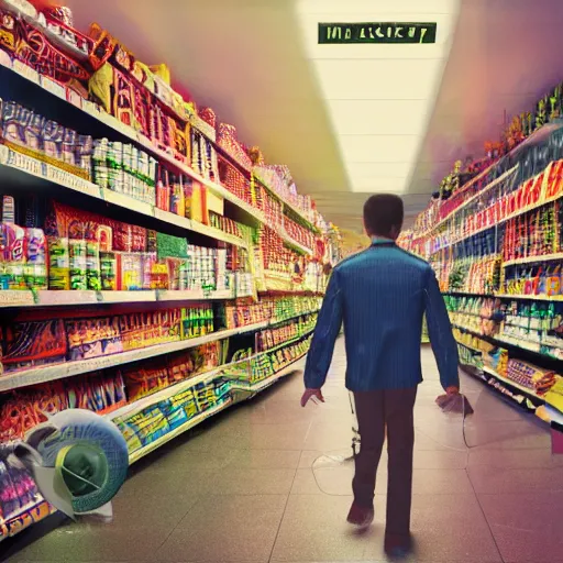 Image similar to Mr Snoots goes shopping. 8k full colour octane render, photoreal