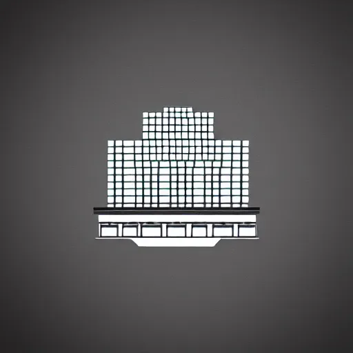 Prompt: logo of a building, minimalistic, vectorized logo style