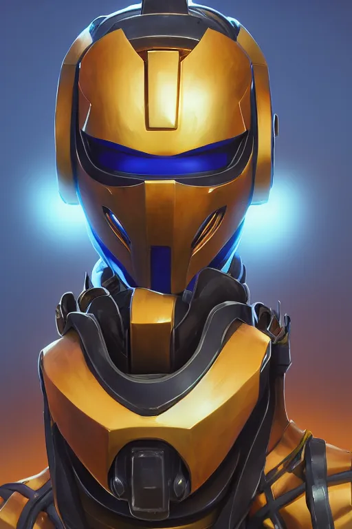 Image similar to epic mask helmet robot ninja portrait stylized as fornite style game design fanart by concept artist gervasio canda, behance hd by jesper ejsing, by rhads, makoto shinkai and lois van baarle, ilya kuvshinov, rossdraws global illumination radiating a glowing aura global illumination ray tracing hdr render in unreal engine 5