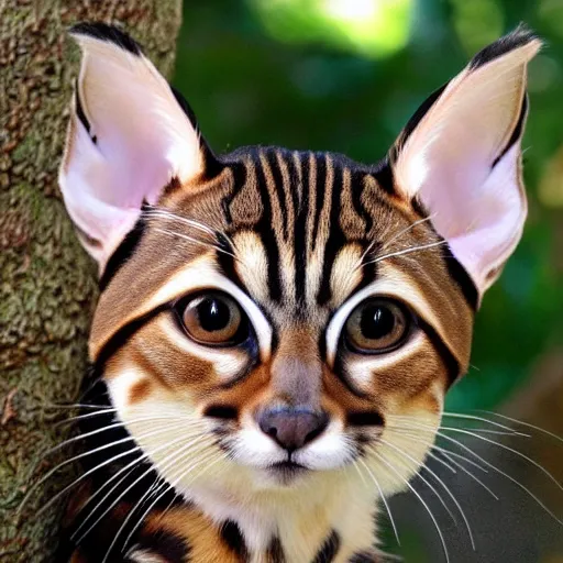 Image similar to Margay, with human ears!!!!!