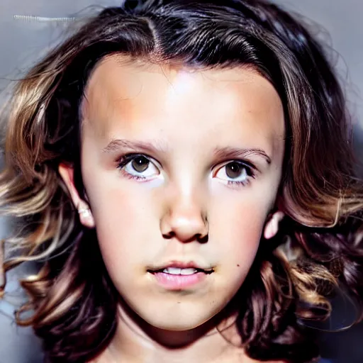 Image similar to photoshoot of Millie Bobby Brown