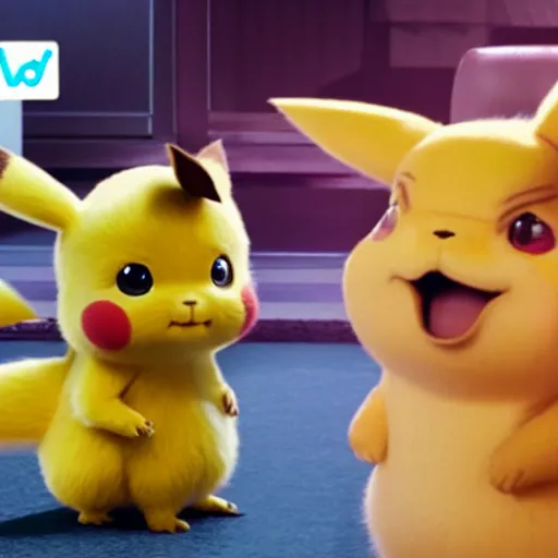 Image similar to fat detective Pikachu