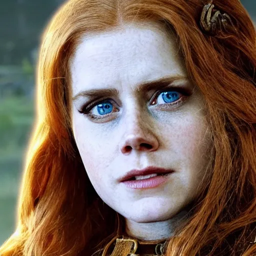 Image similar to amy adams as a character from skyrim