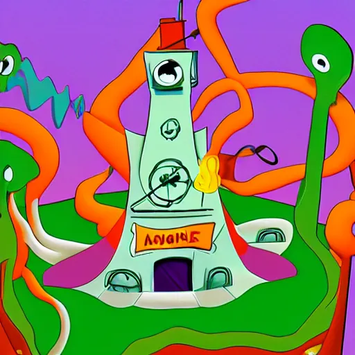 Prompt: day of the tentacle