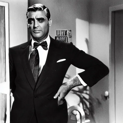 Prompt: 200lb Cary Grant