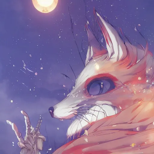 01 Anime boy with fox mask - FantasyAnime